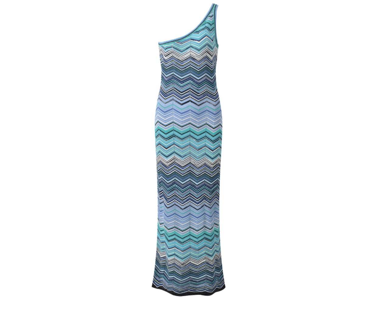 Robe Longue Tricot Vagues — Édition Côte d’Azur