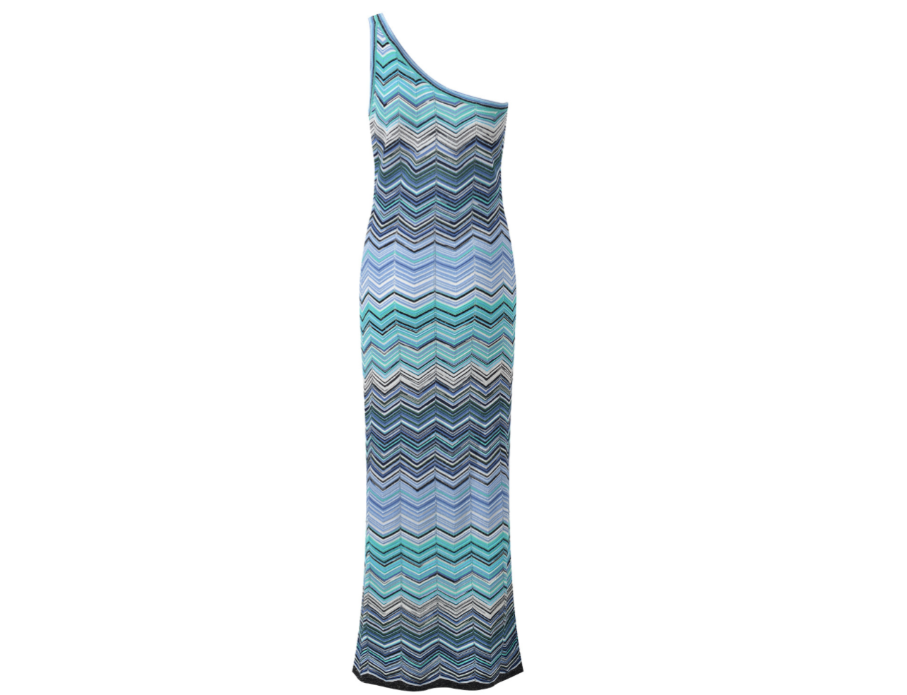 Robe Longue Tricot Vagues — Édition Côte d’Azur