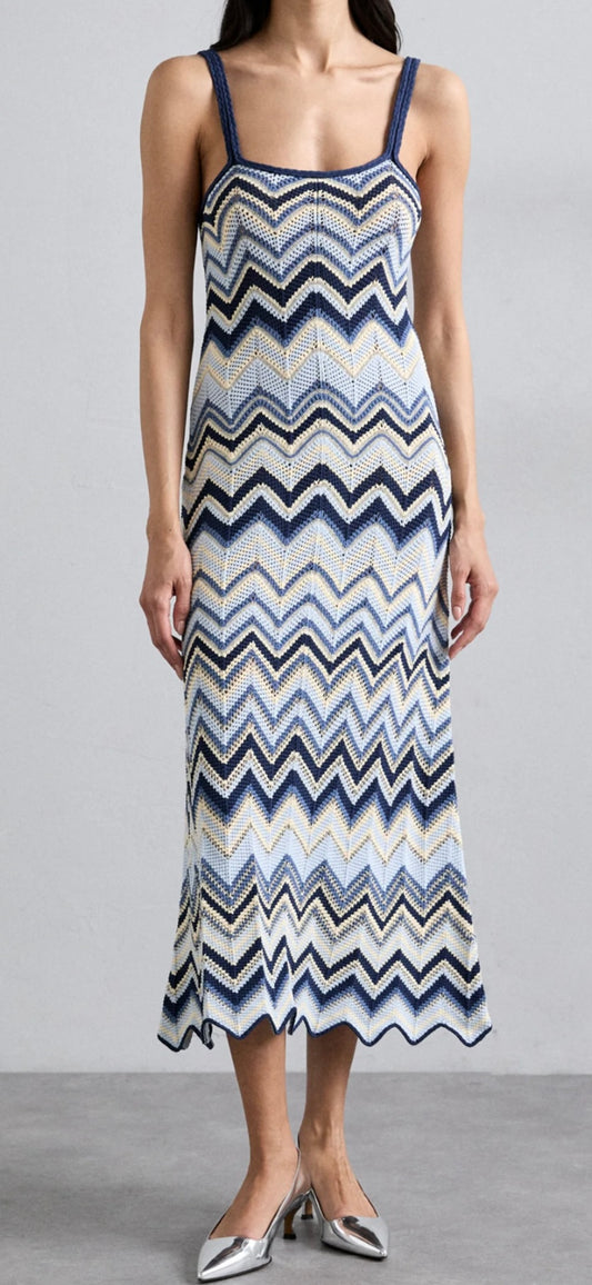 Robe Longue Ajourée — Édition Méditerranée