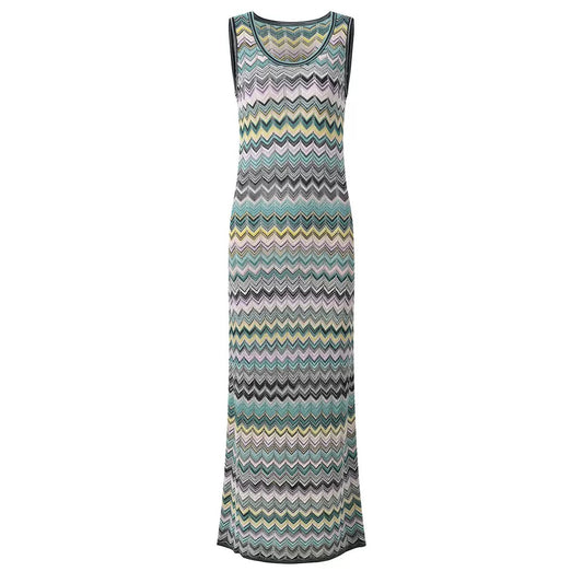 HERRINGBONE KNIT MAXI DRESS — RIVIERA EDITION